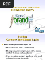 CHOOSING BRAND ELEMENTS TO BUILD BRAND EQUITY