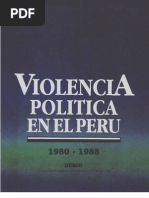 Violencia Politica en El Peru 1980 1988 DESCO Tomo II