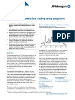 JP Morgan Fixed Income Correlation Trading Using Swaptions