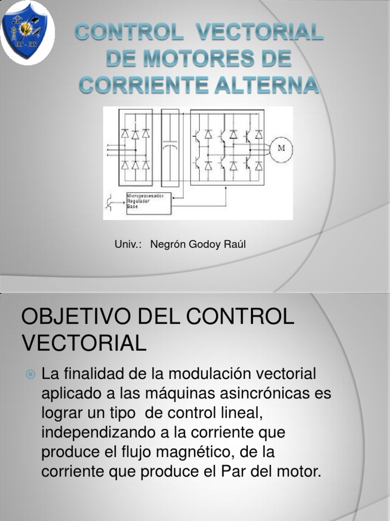 Control Vectorial de Motores de Corriente Alterna. | PDF | Corriente ...