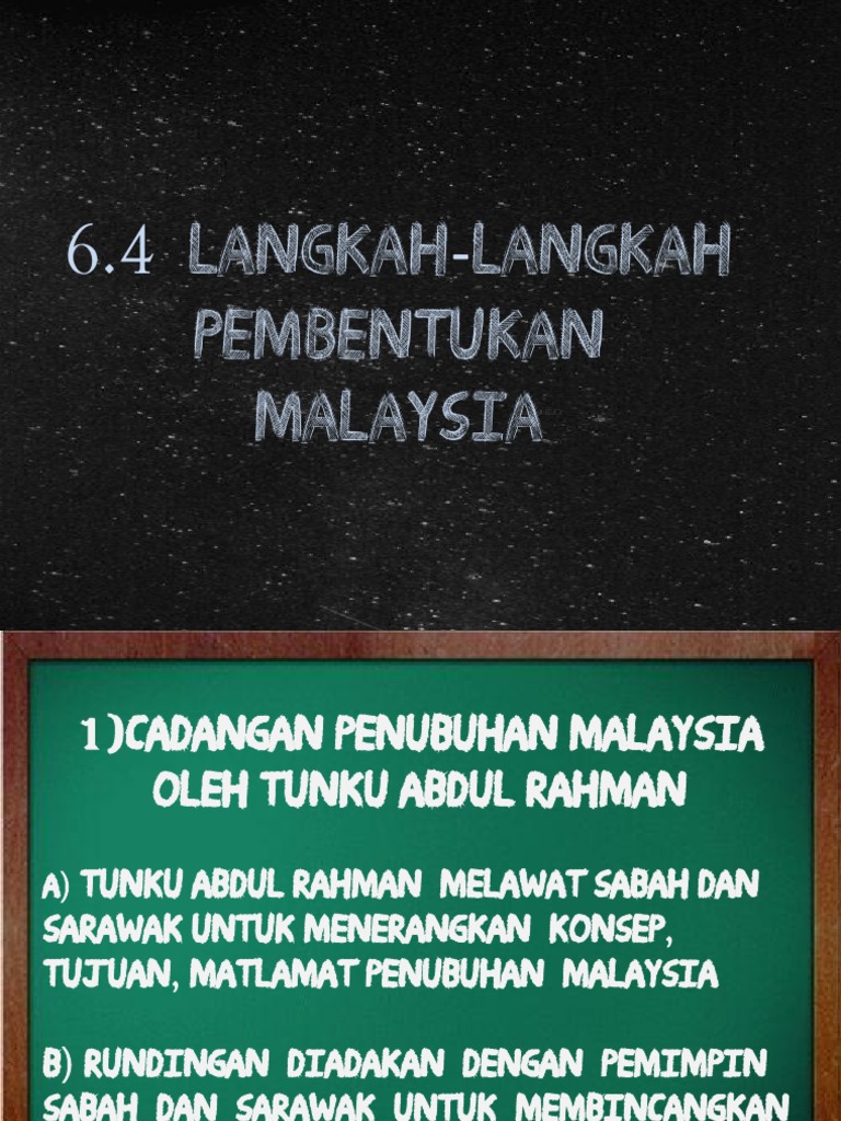 Langkah2 Pembentukan Malaysia