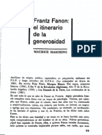 Maurice Maschino - Frantz Fanon, El Itinerario de La Generosidad