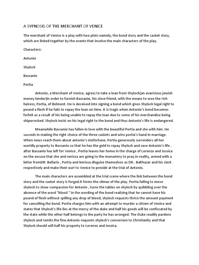 Merchant Of Venice Themes Essay