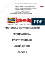 Ata de Protocolo de Programação Internacional1