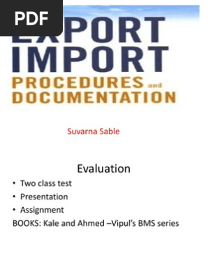 Export Import Procedures & Documents.. | PDF | Iso