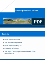 Cambridge Admissions