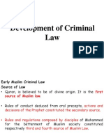 Development of Criminal Law