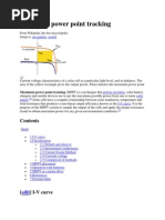 Maximum Power Point Tracking