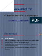 Mid Day Meal Review Mission Chhattisgarh(2012-2013) , Presentation