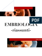 EMBRIOLOGIA - Riassunti 2011 - 1