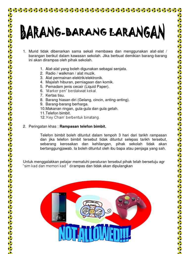 Barang Larangan Pdf