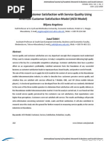 American Customer Satisfaction Model (ACSI Model)