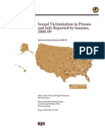 BJS Report, Sexual Victimization in Prisons and Jails Reported by Inmates 2008-2009 (2010)