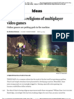 The Curious Religions of Multiplayer Video Games