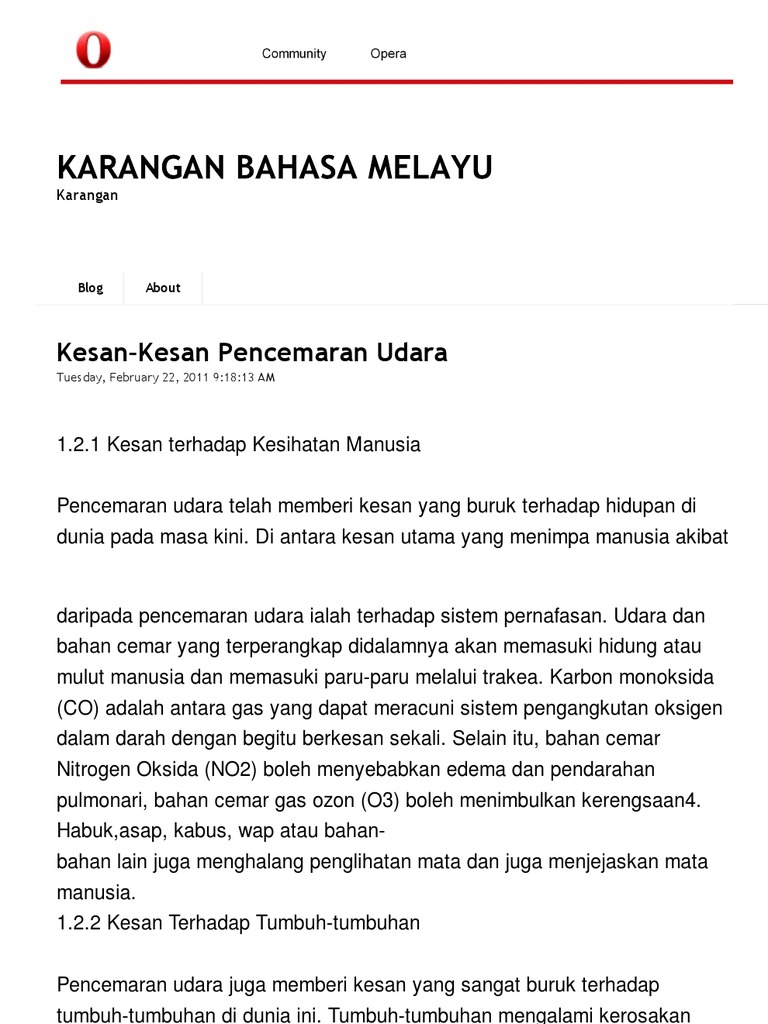 Bakti Budiman Kesan Kesan Pencemaran Udara Pdf