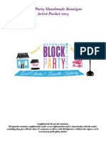 Artist Packet For Block Party Handmade Boutique