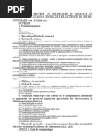 Instructiune Proprie de Securitate Si Sanatate in Munca Electric