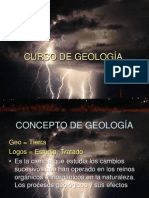 CURSO DE GEOLOGÍA 2011