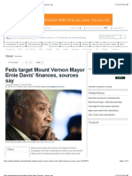 Feds Target Mount Vernon Mayor Ernie Davis' Finances, Sources Say