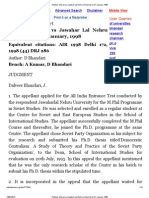 Shankar Sharan Vs Jawahar Lal Nehru University On 21 January, 1998