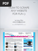 How To Scrap Any Website's Content Using Scrapy