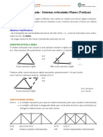 Sistemas Articulados Planos (Treliças)