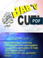 Perintah Am Bab c (Cuti) - Saniah