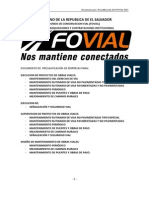 Precalificación FOVIAL 2013 especialidades mantenimiento vial