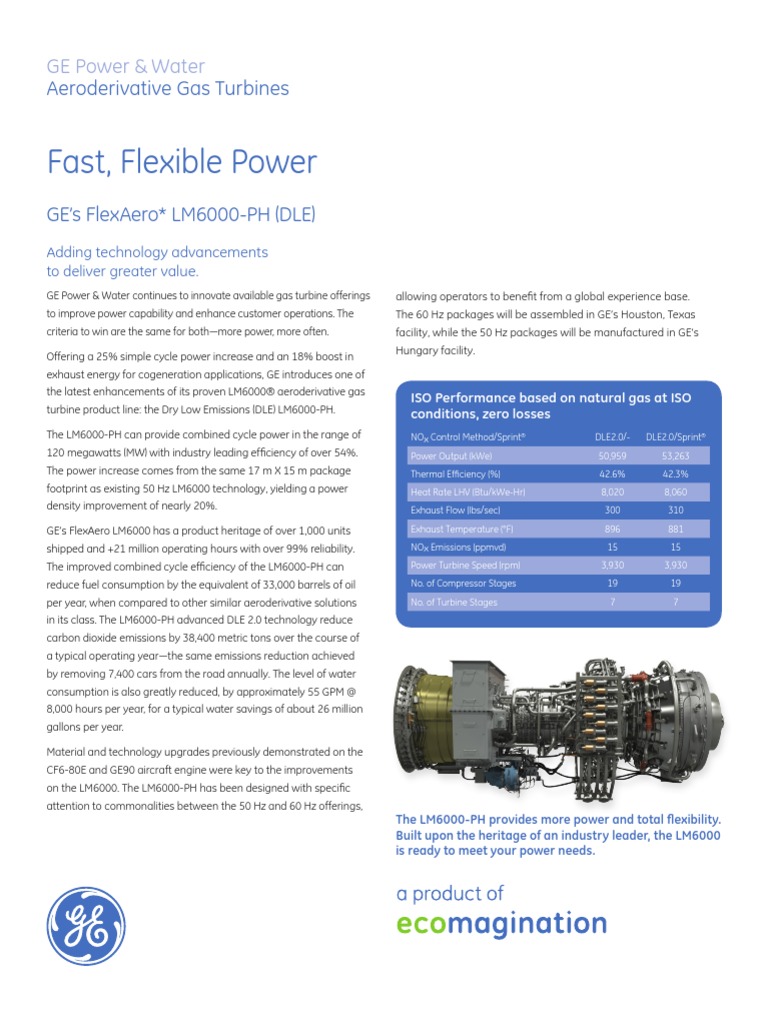 Aeroderivative Gas Turbines | PDF | Gas Turbine | Natural Gas
