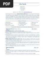 Admin Officer CV Template