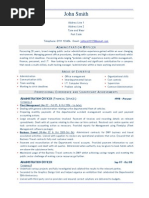 Download Admin Officer CV and Resume Example by Mike Kelley SN15378998 doc pdf