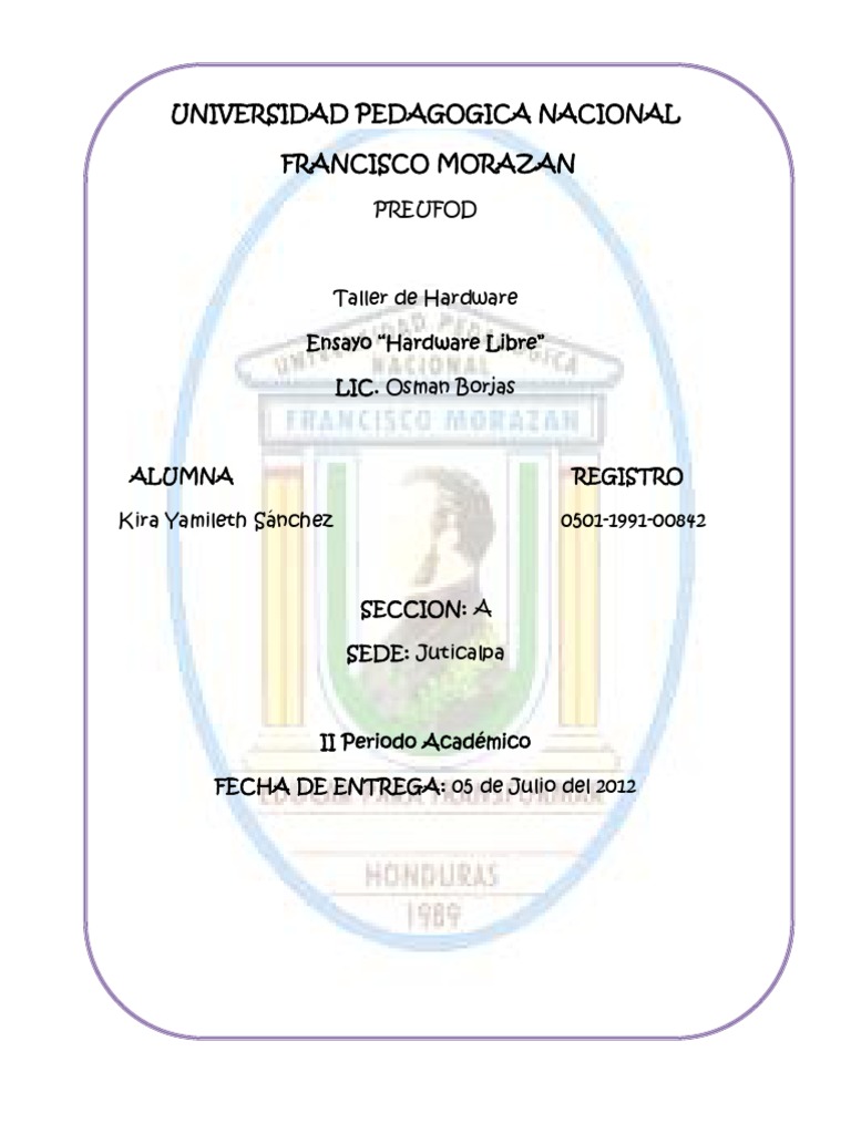 Introducción al concepto de Hardware Libre PDF Software libre