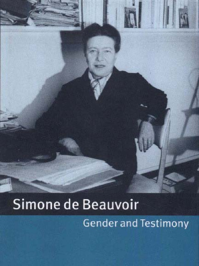Beauvoir Gender Abd Testimony Beauvoir PDF Simone De Beauvoir Social Science