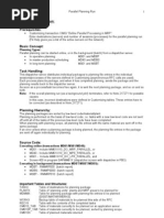 MRP Run Parallel Planning