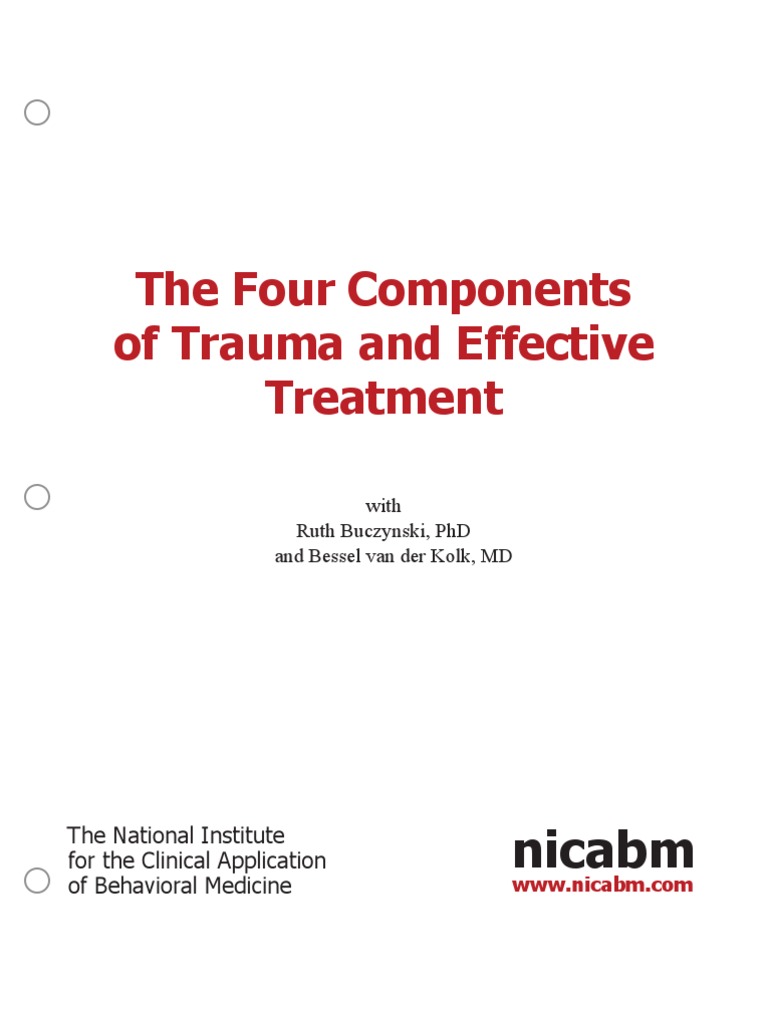 Trauma Treatment: Four Key Components | PDF | Psychological Trauma | Brain