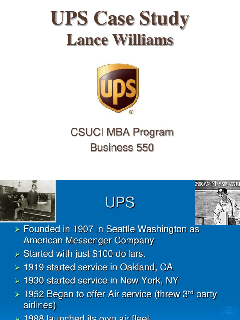 Ups case study questions and answers image