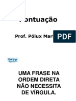 Regras de pontuação em frases