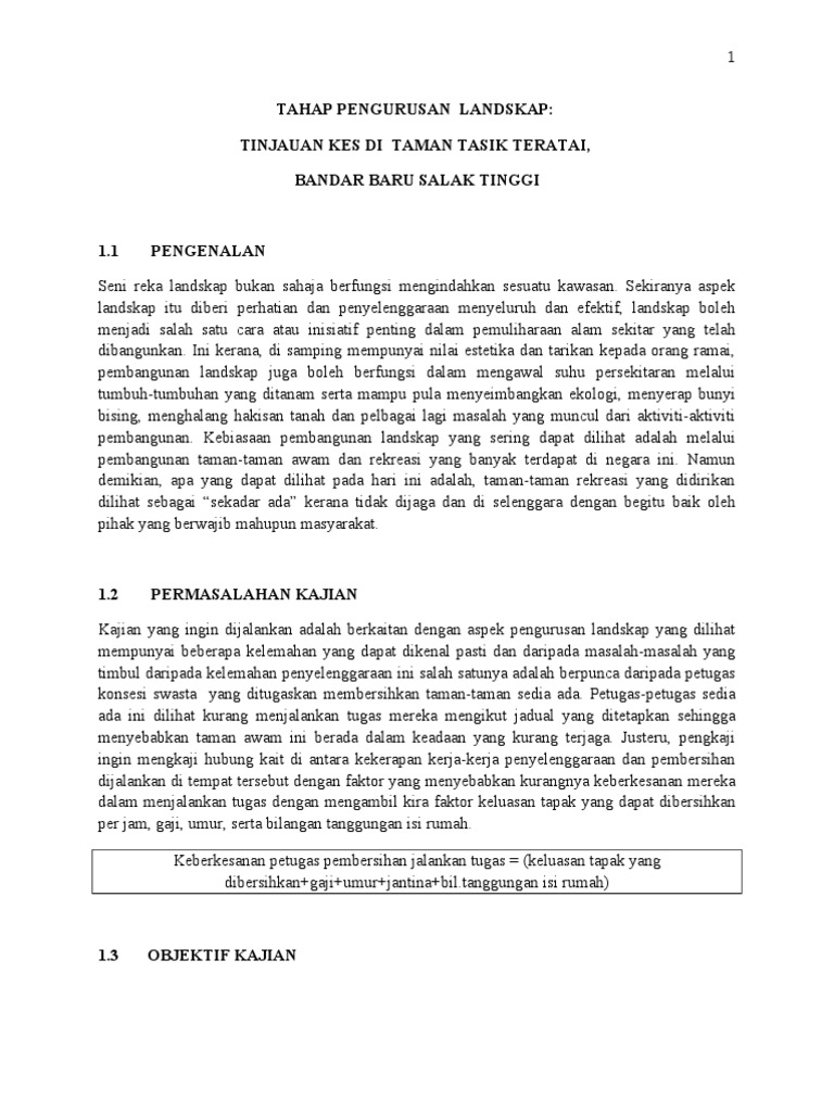 Tahap Pengurusan Landskap Prof Rahim Pdf