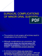 Surgical Complications of Minor Oral Surgery