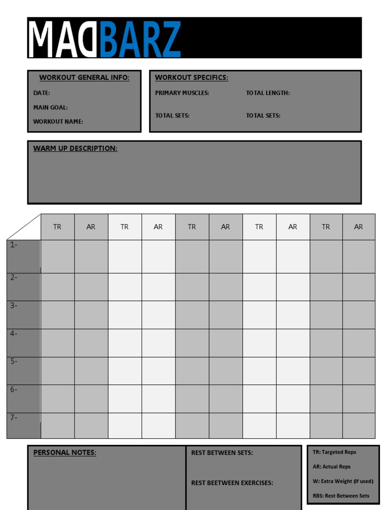 Mad Barz Workout Overview | PDF