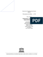 Documentos de Debate - N° 60: Gobernanza y Gobernabilidad Democráticas en México