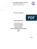 Plantilla Desarrollo de Proyectos I