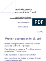 Auto-Induction For Over Expression in E. Coli: Trevor Sweeney Curry Group