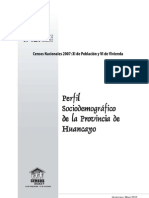 Junin 2010 Perfil Sociodemografico Provincia Huancayo