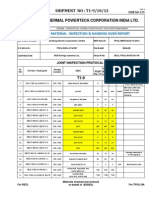 Incoming Material Inspection & Handing Over Report: SHIPMENT NO: T1-9/10/12