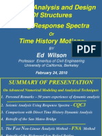 Seismic Analysis and Design of Structures Using Response Spectra Time History Motions