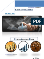 Daily Option News Letter 15 July 2013