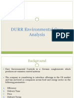 DURR Environmental Case Analysis