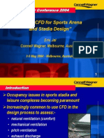 "Using CFD For Sports Arena and Stadia Design": Eric Jal Connell Wagner, Melbourne, Australia