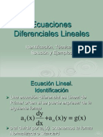 1 Ecuaciones Diferenciales Lineales